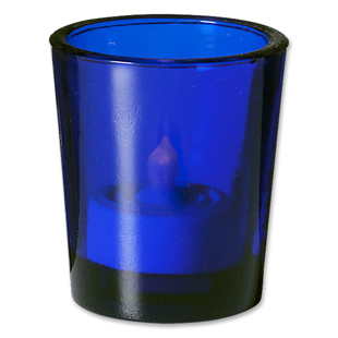 Straight Sided Votive Blue