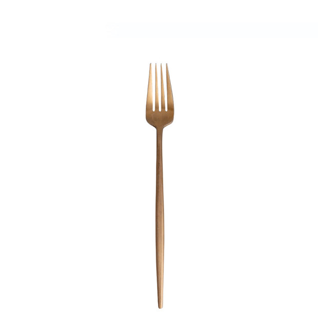 Laurence Matte Copper Salad Fork