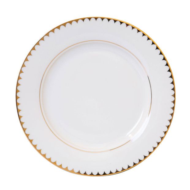 Scalloped Lunch Gold 9