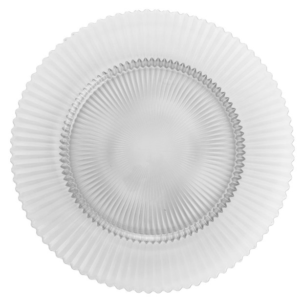 Julia Clear Glass Charger 12.75