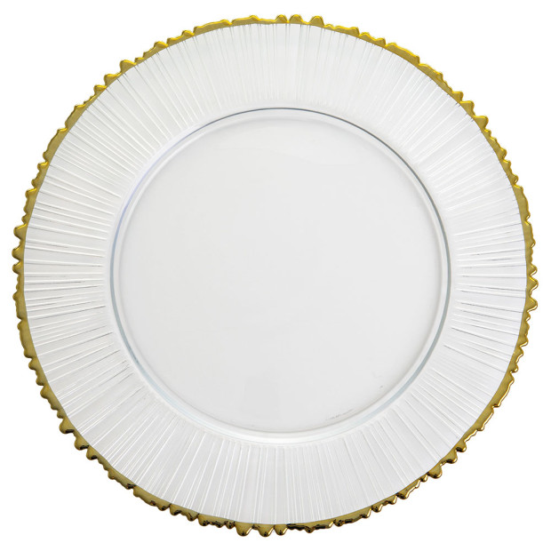 Callie Gold Rim Charger 12.75