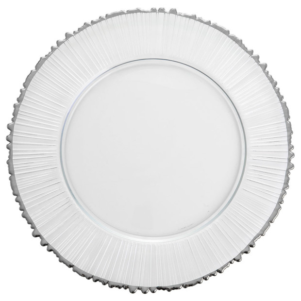 Callie Silver Rim Charger 12.75