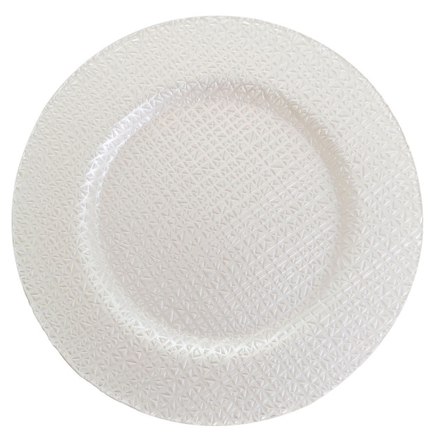 Dillon Pearl Glass Charger 13