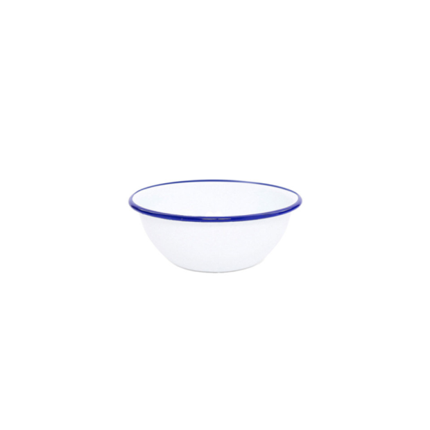 White/Blue Rim Tin 6.25