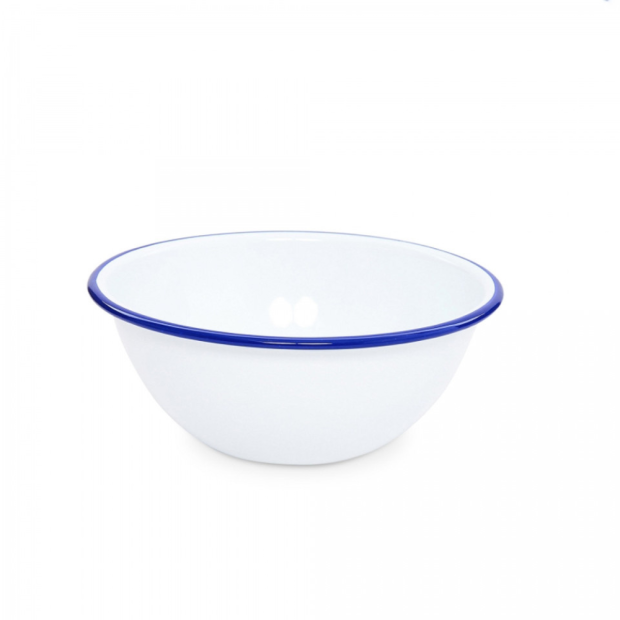 White/Blue Rim Tin 8.5
