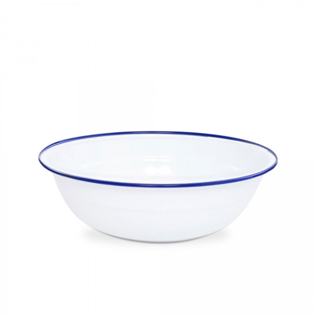 White/Blue Rim Tin 14.5