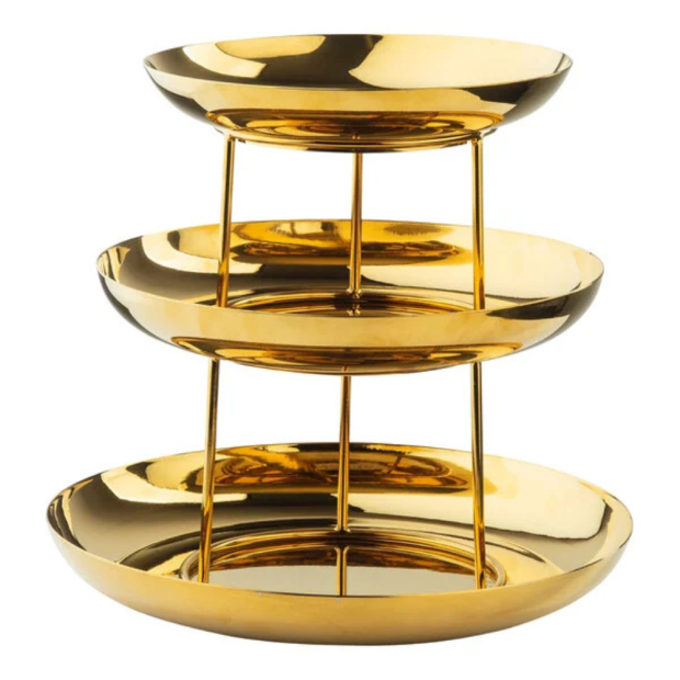 3 Tier Seafood Tower Gold