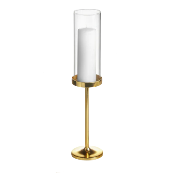 Gold Pillar Candle Holder 18