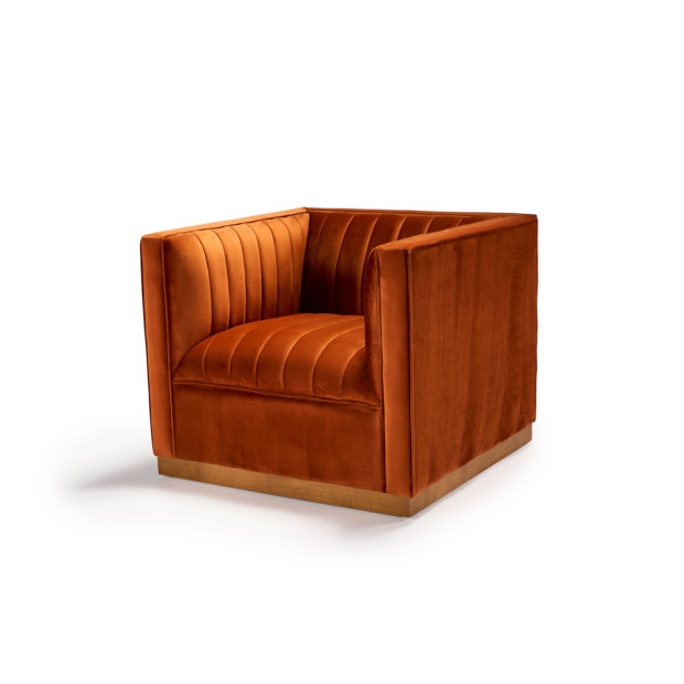 Raegan Armchair Spice Velvet