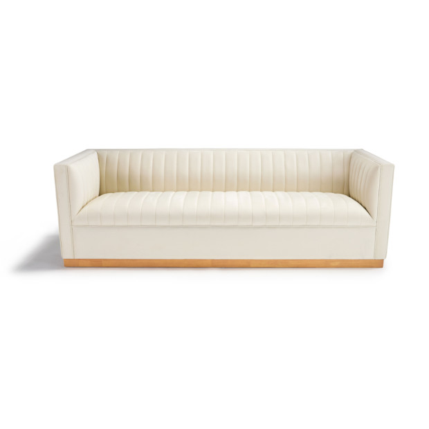 Raegan Sofa Bone Velvet