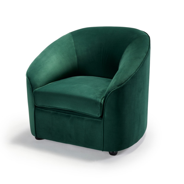 Barlow Armchair Dark Green Velvet