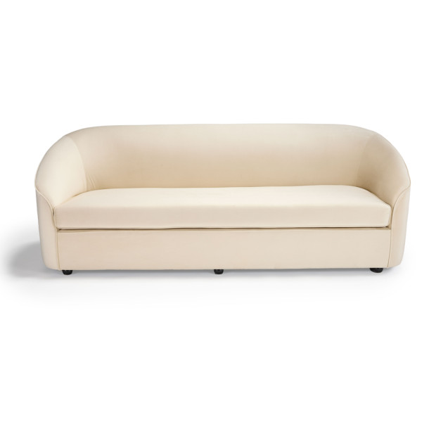 Barlow Sofa Ivory Velvet