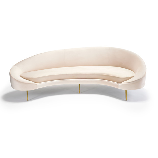 Waverly Sofa Oyster Velvet
