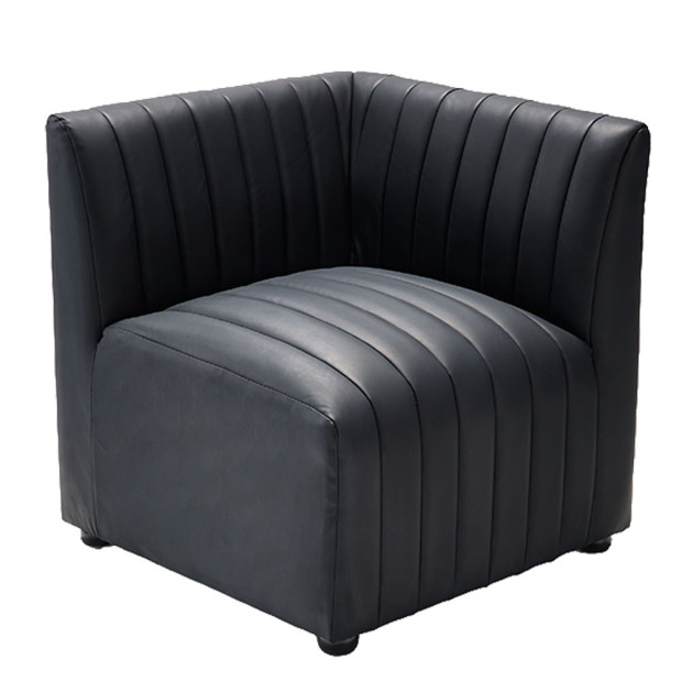 Metro Black Sectional Left Corner