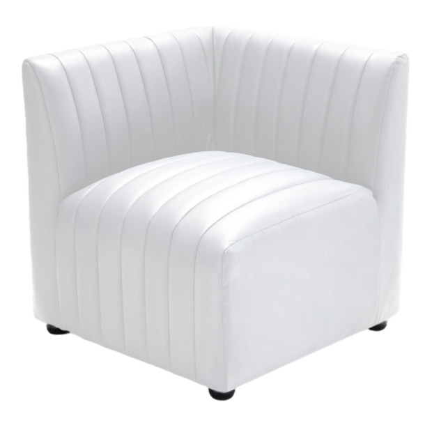 Metro White Sectional Right Corner