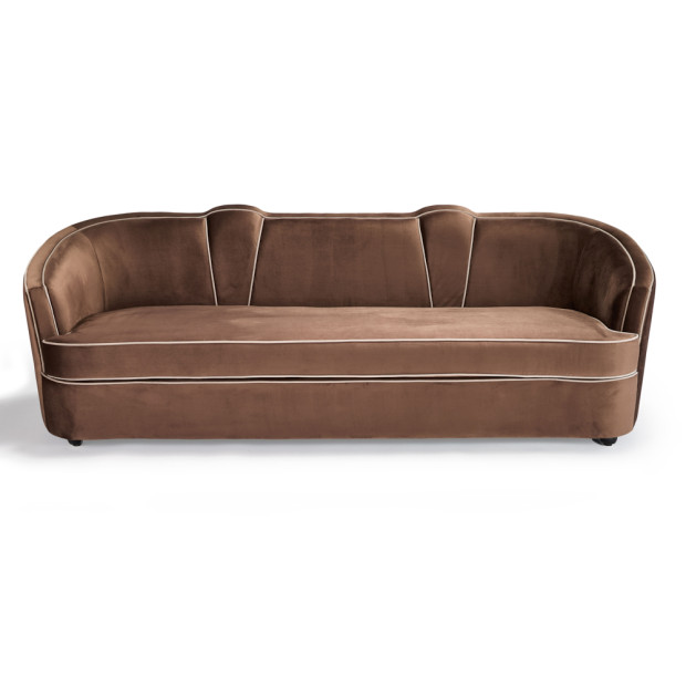Daphne Sofa Mocha Velvet