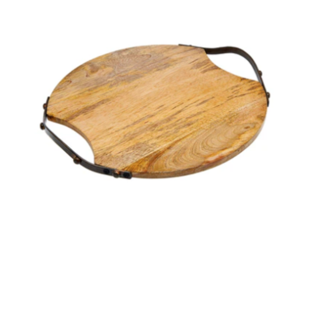 Wyatt Wood Serving Tray Round 13