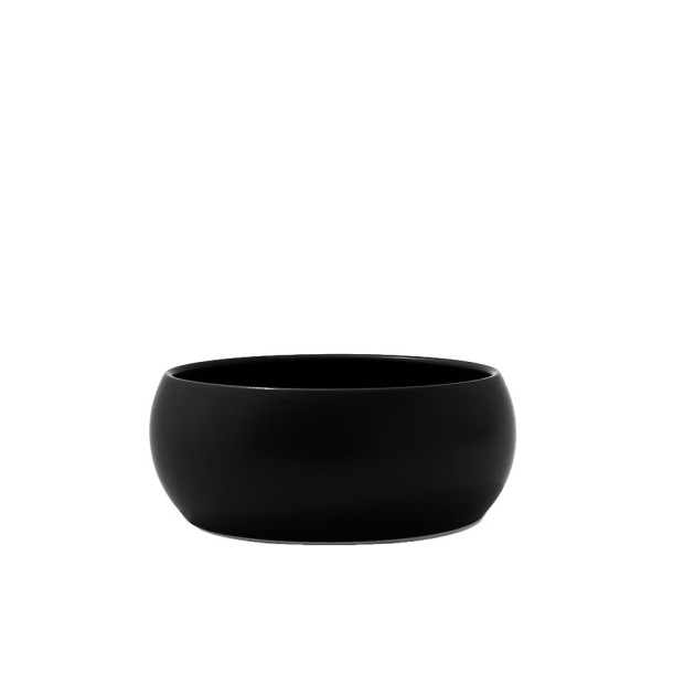 Aspen Matte Bowl Black 6.5