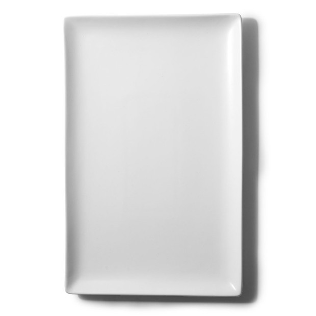 Aspen Shallow Platter White 16