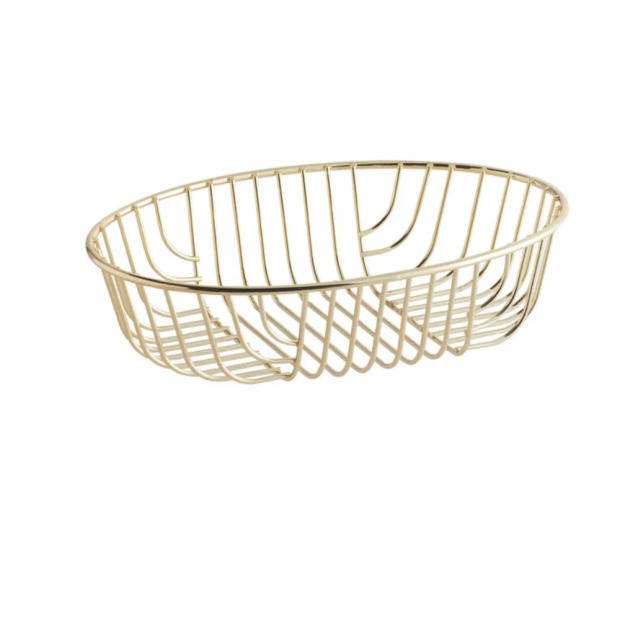 Gold Bread Basket Oval 9
