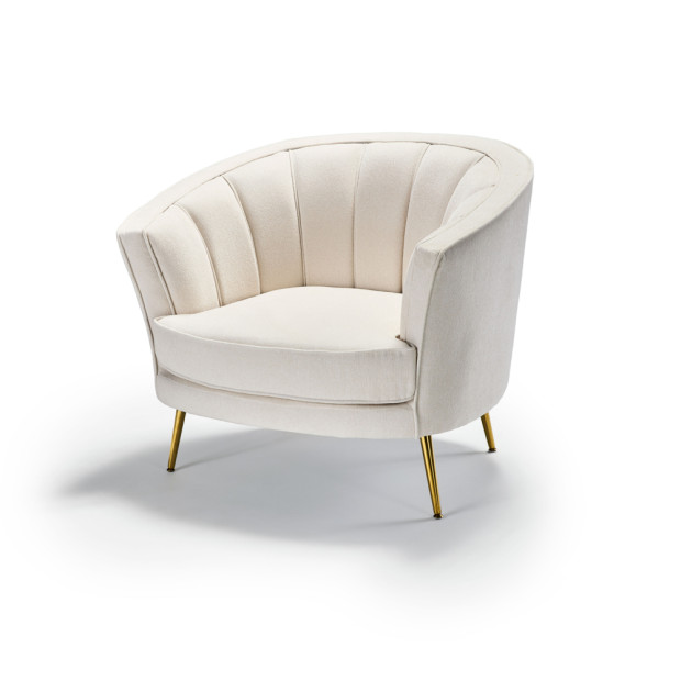 Wylder Armchair Off White Chenille