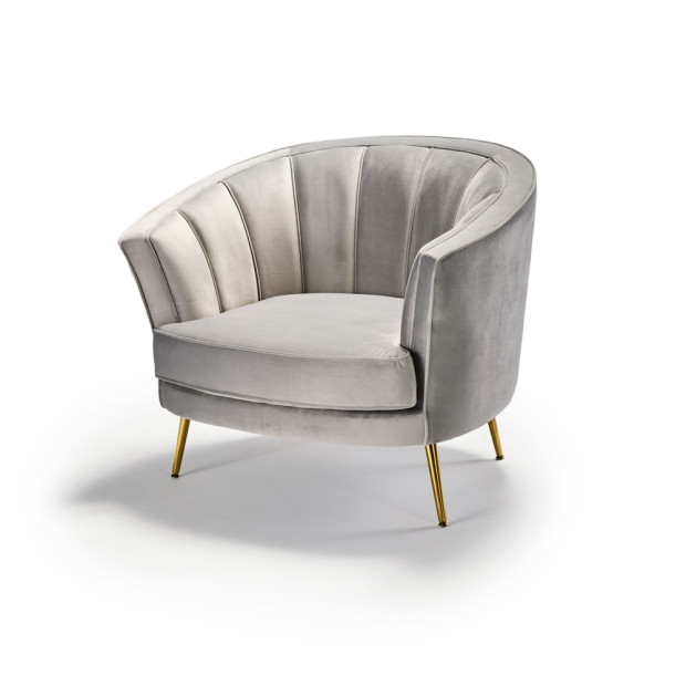 Wylder Armchair Grey Velvet