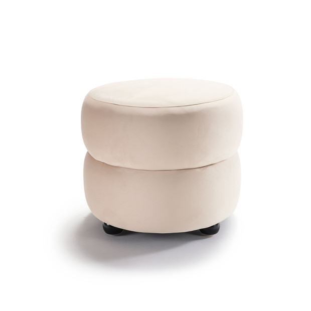Sawyer Ottoman Oyster Velvet