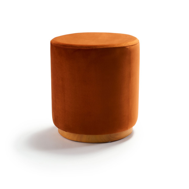 Benton Ottoman Spice Velvet Small