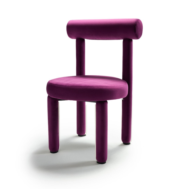 Layton Accent Chair Aubergine Velvet