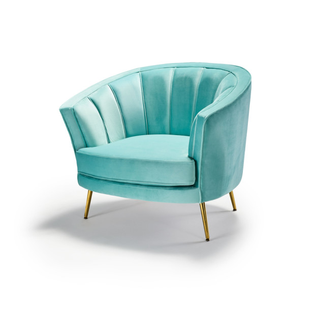 Wylder Armchair Aqua Velvet