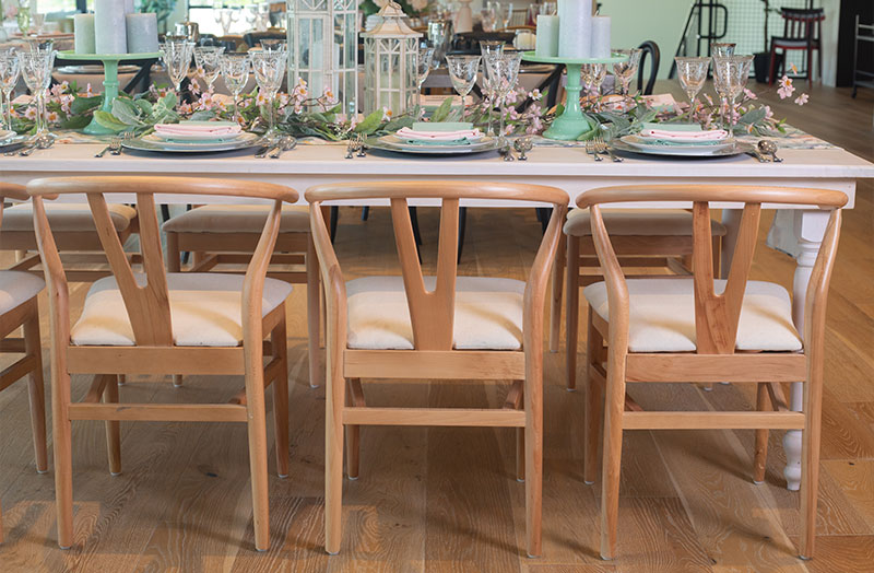 Wishbone Chair Broadway Party Rentals