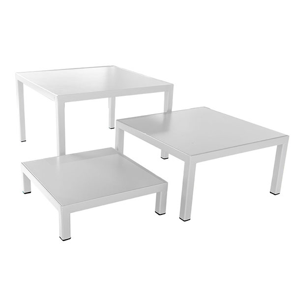 Nesting Riser White Small Square 10